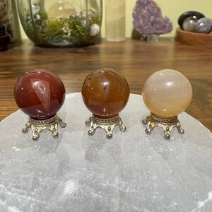 Carnelian mini sphere bundle
